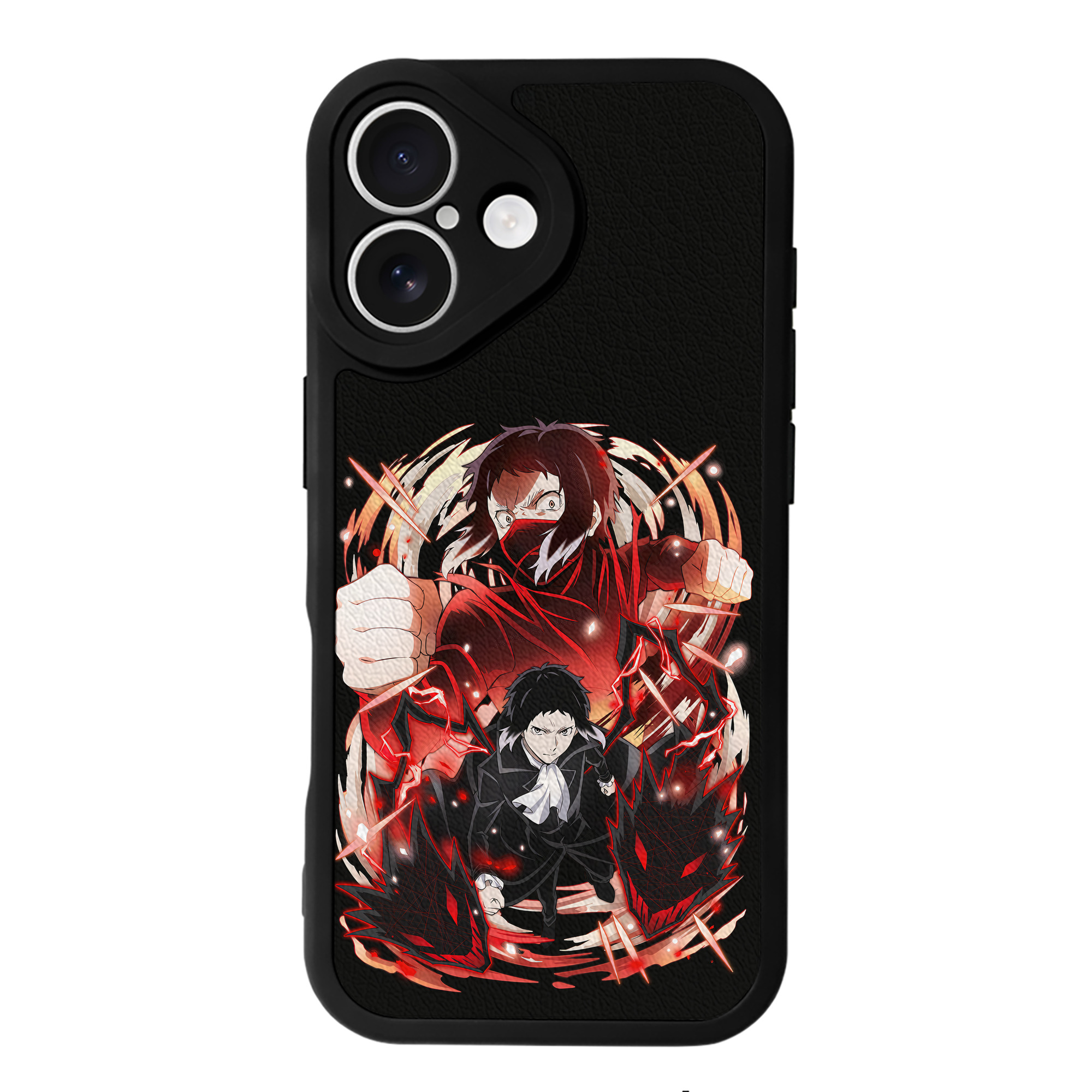 （画像用） 文豪ストレイドッグス Bungo Stray Dogs 【iPhone 16シリーズ対応】シリコンスマホケース（レザー調） 材質：シリコン